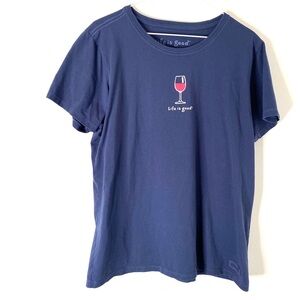 Life is Good Women's Blue T-Shirt